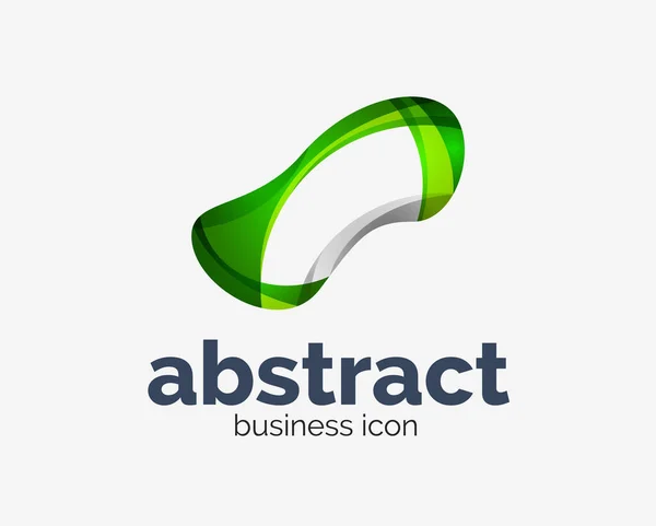 Abstrakte fließende Logo, Business Branding Linie Logo — Stockvektor