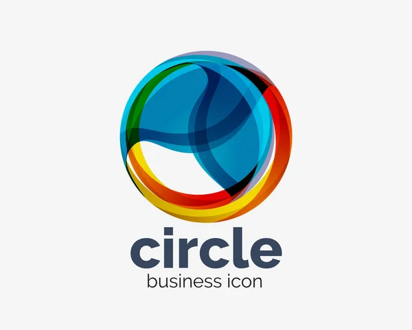 Логотип абстрактного дизайну кола, шаблон дизайну круглого векторного логотипу, значок Інтернету з поворотом або спіральним ефектом — стоковий вектор