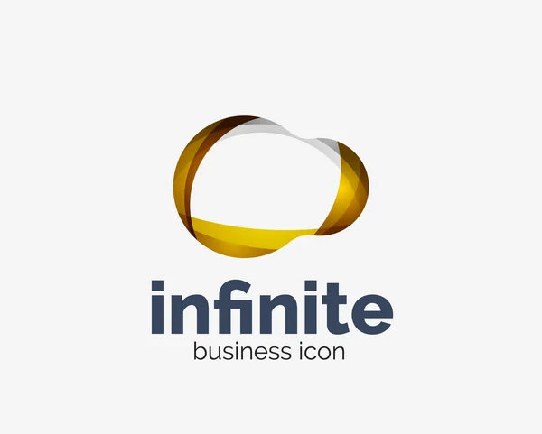 Oneindige logo, abstract business icon — Stockvector