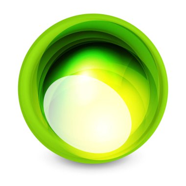 Soyut cam girdap küreleri pankart