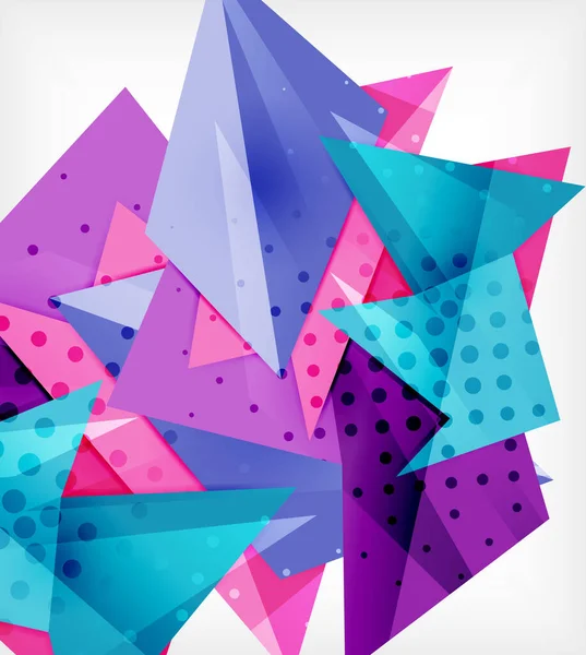 Moderne Origami-Karte. modernes Origami-Designelement. Geometrisches Farbmuster. abstrakter Low-Poly-Hintergrund. Präsentationsvorlage. — Stockvektor