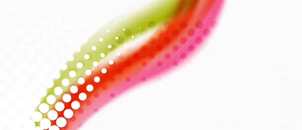 Illustrazione d'arte d'onda di linea su sfondo chiaro. Modello di banner di design astratto vettoriale. Modello di business — Vettoriale Stock