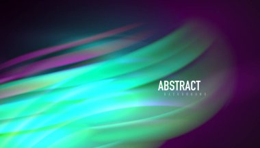 Akışkan dalga çizgileri arka plan. İş veya teknoloji sunumu, İnternet posteri veya web broşürü kapağı, duvar kağıdı için modaya uygun soyut düzen şablonu