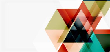 Geometrik soyut arkaplan, mozaik üçgen ve altıgen şekiller. İş veya teknoloji sunumu, İnternet posteri veya web broşürü kapağı, duvar kağıdı için modaya uygun soyut düzen şablonu