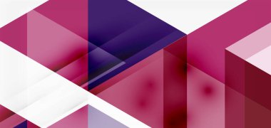 Geometrik soyut arkaplan, mozaik üçgen ve altıgen şekiller. İş veya teknoloji sunumu, İnternet posteri veya web broşürü kapağı, duvar kağıdı için modaya uygun soyut düzen şablonu