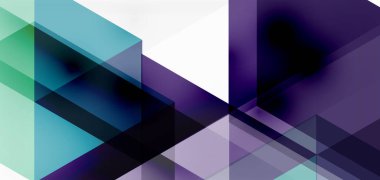 Geometrik soyut arkaplan, mozaik üçgen ve altıgen şekiller. İş veya teknoloji sunumu, İnternet posteri veya web broşürü kapağı, duvar kağıdı için modaya uygun soyut düzen şablonu