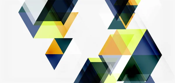 Geometryczne abstrakcyjne tło, trójkąt mozaikowy i sześciokątne kształty. Modny abstrakcyjny szablon do prezentacji biznesowej lub technologicznej, plakat internetowy lub okładka broszury internetowej, tapeta — Wektor stockowy