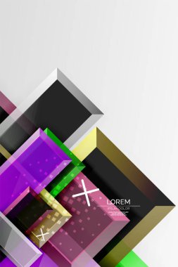 Metal ok şeklindeki arka plan. Duvar kağıdı, bayrak, arkaplan, kart, kitap illüstrasyonu, iniş sayfası için 3d efektli soyut geometrik arkaplan