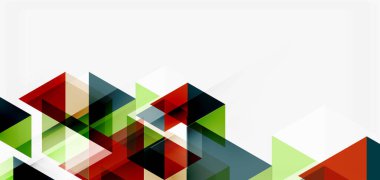 Geometrik soyut arkaplan, mozaik üçgen ve altıgen şekiller. İş veya teknoloji sunumu, İnternet posteri veya web broşürü kapağı, duvar kağıdı için modaya uygun soyut düzen şablonu