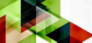 Geometrik soyut arkaplan, mozaik üçgen ve altıgen şekiller. İş veya teknoloji sunumu, İnternet posteri veya web broşürü kapağı, duvar kağıdı için modaya uygun soyut düzen şablonu