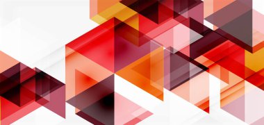 Geometrik soyut arkaplan, mozaik üçgen ve altıgen şekiller. İş veya teknoloji sunumu, İnternet posteri veya web broşürü kapağı, duvar kağıdı için modaya uygun soyut düzen şablonu