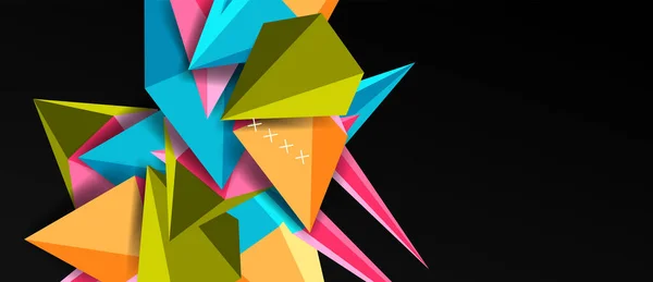 Trendige einfache Dreieck abstrakten Hintergrund, dynamisches Bewegungskonzept. Vektor-Illustration für Tapeten, Banner, Hintergrund, Karte, Buchillustration, Landing Page — Stockvektor