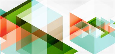 Geometrik soyut arkaplan, mozaik üçgen ve altıgen şekiller. İş veya teknoloji sunumu, İnternet posteri veya web broşürü kapağı, duvar kağıdı için modaya uygun soyut düzen şablonu