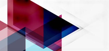 Geometrik soyut arkaplan, mozaik üçgen ve altıgen şekiller. İş veya teknoloji sunumu, İnternet posteri veya web broşürü kapağı, duvar kağıdı için modaya uygun soyut düzen şablonu