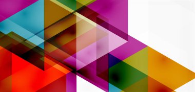 Geometrik soyut arkaplan, mozaik üçgen ve altıgen şekiller. İş veya teknoloji sunumu, İnternet posteri veya web broşürü kapağı, duvar kağıdı için modaya uygun soyut düzen şablonu