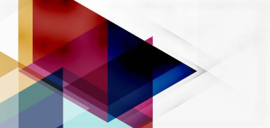 Geometrik soyut arkaplan, mozaik üçgen ve altıgen şekiller. İş veya teknoloji sunumu, İnternet posteri veya web broşürü kapağı, duvar kağıdı için modaya uygun soyut düzen şablonu