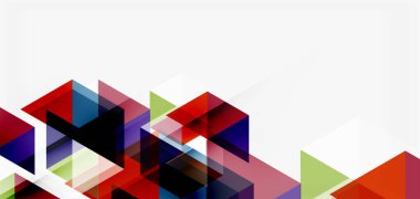 Geometrik soyut arkaplan, mozaik üçgen ve altıgen şekiller. İş veya teknoloji sunumu, İnternet posteri veya web broşürü kapağı, duvar kağıdı için modaya uygun soyut düzen şablonu