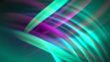 Akışkan dalga çizgileri arka plan. İş veya teknoloji sunumu, İnternet posteri veya web broşürü kapağı, duvar kağıdı için modaya uygun soyut düzen şablonu