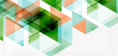 Geometrik soyut arkaplan, mozaik üçgen ve altıgen şekiller. İş veya teknoloji sunumu, İnternet posteri veya web broşürü kapağı, duvar kağıdı için modaya uygun soyut düzen şablonu