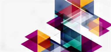 Geometrik soyut arkaplan, mozaik üçgen ve altıgen şekiller. İş veya teknoloji sunumu, İnternet posteri veya web broşürü kapağı, duvar kağıdı için modaya uygun soyut düzen şablonu