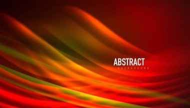 Akışkan dalga çizgileri arka plan. İş veya teknoloji sunumu, İnternet posteri veya web broşürü kapağı, duvar kağıdı için modaya uygun soyut düzen şablonu