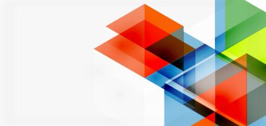 Geometrik soyut arkaplan, mozaik üçgen ve altıgen şekiller. İş veya teknoloji sunumu, İnternet posteri veya web broşürü kapağı, duvar kağıdı için modaya uygun soyut düzen şablonu