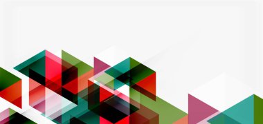 Geometrik soyut arkaplan, mozaik üçgen ve altıgen şekiller. İş veya teknoloji sunumu, İnternet posteri veya web broşürü kapağı, duvar kağıdı için modaya uygun soyut düzen şablonu