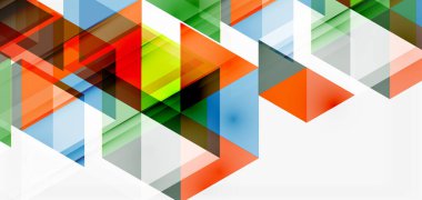 Geometrik soyut arkaplan, mozaik üçgen ve altıgen şekiller. İş veya teknoloji sunumu, İnternet posteri veya web broşürü kapağı, duvar kağıdı için modaya uygun soyut düzen şablonu