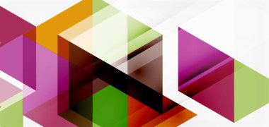 Geometrik soyut arkaplan, mozaik üçgen ve altıgen şekiller. İş veya teknoloji sunumu, İnternet posteri veya web broşürü kapağı, duvar kağıdı için modaya uygun soyut düzen şablonu