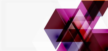 Geometrik soyut arkaplan, mozaik üçgen ve altıgen şekiller. İş veya teknoloji sunumu, İnternet posteri veya web broşürü kapağı, duvar kağıdı için modaya uygun soyut düzen şablonu