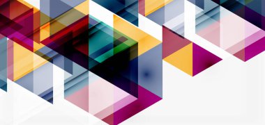 Geometrik soyut arkaplan, mozaik üçgen ve altıgen şekiller. İş veya teknoloji sunumu, İnternet posteri veya web broşürü kapağı, duvar kağıdı için modaya uygun soyut düzen şablonu