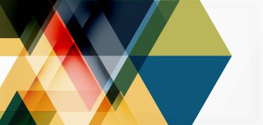 Geometrik soyut arkaplan, mozaik üçgen ve altıgen şekiller. İş veya teknoloji sunumu, İnternet posteri veya web broşürü kapağı, duvar kağıdı için modaya uygun soyut düzen şablonu