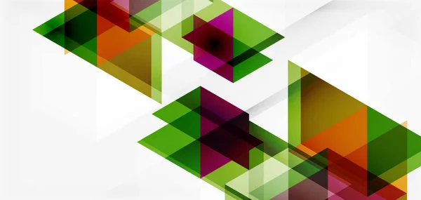Geometrisk abstrakt bakgrund, mosaik triangel och hexagon former. Trendig abstrakt layout mall för företag eller teknik presentation, internet affisch eller webb broschyr omslag, tapeter — Stock vektor