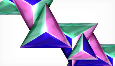 Üçgen geometrik vektör soyut arka plan