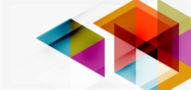 Geometrik soyut arkaplan, mozaik üçgen ve altıgen şekiller. İş veya teknoloji sunumu, İnternet posteri veya web broşürü kapağı, duvar kağıdı için modaya uygun soyut düzen şablonu