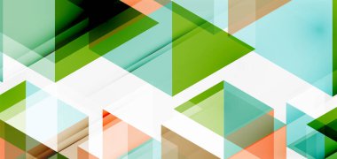 Geometrik soyut arkaplan, mozaik üçgen ve altıgen şekiller. İş veya teknoloji sunumu, İnternet posteri veya web broşürü kapağı, duvar kağıdı için modaya uygun soyut düzen şablonu