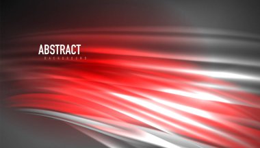 Yaratıcı sıvı dalga çizgileri soyut arkaplan. İş veya teknoloji sunumu, İnternet posteri veya web broşürü kapağı, duvar kağıdı için modaya uygun soyut düzen şablonu