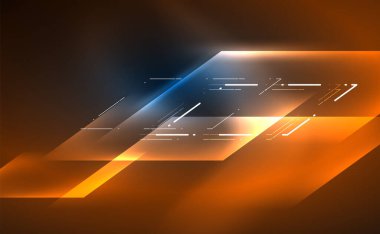Dinamik neon parlak, soyut bir arkaplan. İş veya teknoloji sunumu, İnternet posteri veya web broşürü kapağı, duvar kağıdı için modaya uygun soyut düzen şablonu