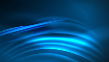 Yaratıcı sıvı dalga çizgileri soyut arkaplan. İş veya teknoloji sunumu, İnternet posteri veya web broşürü kapağı, duvar kağıdı için modaya uygun soyut düzen şablonu