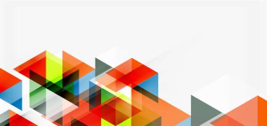 Geometrik soyut arkaplan, mozaik üçgen ve altıgen şekiller. İş veya teknoloji sunumu, İnternet posteri veya web broşürü kapağı, duvar kağıdı için modaya uygun soyut düzen şablonu