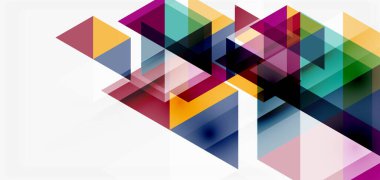 Geometrik soyut arkaplan, mozaik üçgen ve altıgen şekiller. İş veya teknoloji sunumu, İnternet posteri veya web broşürü kapağı, duvar kağıdı için modaya uygun soyut düzen şablonu