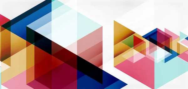 Geometrisk abstrakt baggrund, mosaik trekant og sekskant figurer. Trendy abstrakt layout skabelon til business eller teknologi præsentation, internet plakat eller web brochure dækning, tapet – Stock-vektor