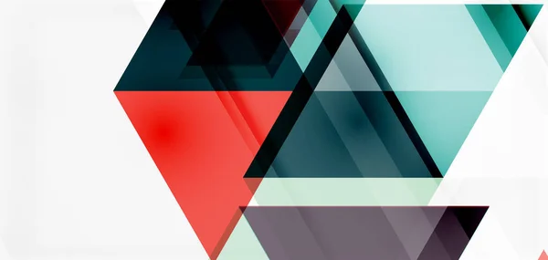 Geometrische abstracte achtergrond, mozaïekdriehoek en zeshoekige vormen. Trendy abstracte layout template voor zakelijke of technologische presentatie, internet poster of web brochure cover, behang — Stockvector