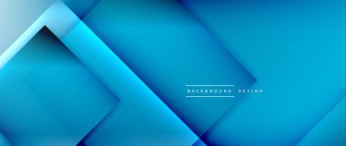 Kare şekiller bileşimi, akışkan geometrik soyut arkaplan. 3B gölge efektleri, modern tasarım şablonu