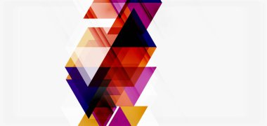 Geometrik soyut arkaplan, mozaik üçgen ve altıgen şekiller. İş veya teknoloji sunumu, İnternet posteri veya web broşürü kapağı, duvar kağıdı için modaya uygun soyut düzen şablonu