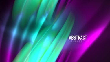 Akışkan dalga çizgileri arka plan. İş veya teknoloji sunumu, İnternet posteri veya web broşürü kapağı, duvar kağıdı için modaya uygun soyut düzen şablonu