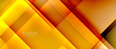 Kare şekiller bileşimi, akışkan geometrik soyut arkaplan. 3B gölge efektleri, modern tasarım şablonu