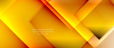 Kare şekiller bileşimi, akışkan geometrik soyut arkaplan. 3B gölge efektleri, modern tasarım şablonu