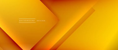 Kare şekiller bileşimi, akışkan geometrik soyut arkaplan. 3B gölge efektleri, modern tasarım şablonu