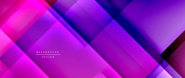 Kare şekiller bileşimi, akışkan geometrik soyut arkaplan. 3B gölge efektleri, modern tasarım şablonu